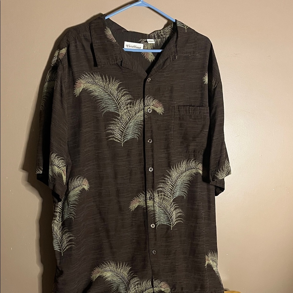😄Big & Tall silk blend vacation shirt Hawaiian